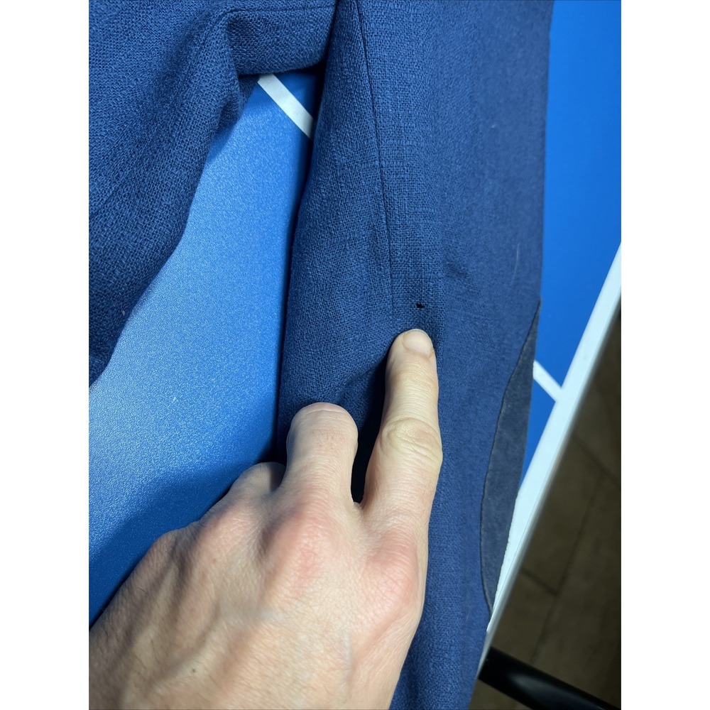 Vintage Pendleton Sport Coat Blazer Mens 44 Blue Wool Two Button‎ Elbow Patches - Picture 8 of 16